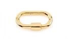 Solid 14k Yellow Gold Carabiner Clasp For Necklace Bracelet Clasp Lock Finding