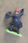 Vintage 1980s Britains Deetail Turks Knight Figure Black   Red Spider Shield