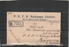 Straits Settlements Singapore Registered Cover To India 1929