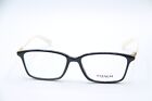 New Coach Hc 6077 5340 Black White Gold Authentic Frames Eyeglasses 53-15