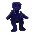 Vintage Ty Beanie Babies Princess Diana Teddy Bear Purple 1997 Red Star On Tag