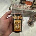 Vtg Mcm Bar Glasses     Set Of 4 Kraftware Cork Insulated Tumblers Alcohol Logos