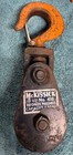 Vintage Mckissick Snatch Block Pulley With Hook 3  No  418 3 Ton Capacity Rare