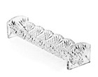 Godinger Dublin Cracker Tray  Snack Dish  Crystal 9 8  X 2  X 2 5   Clear