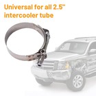 2 5 Inch 64mm Aluminum Universal Intercooler Turbo Piping Pipe Kit blk Red Hose