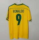 Brazil 1998 World Cup Final Jersey Ronaldo  9 - Retro Shirt