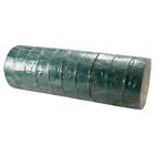 10 Rolls Green Pvc Insulated Electrical Tape - 3 4  X 50  Ft X 7 Mill Ul Listed