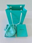 Tiffany   Co Empty 3 75  X 3  X 1 5   Blue Gift Box  Pouch shopping Bag 3pc Set