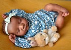 Reborn Baby Doll Black Girl 19 Inch Soft Body Realistic Newborn Play Gift