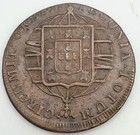 1822 Brazil 80 Reis Joao Vi Km 342 Scarce Xf Ef Extra Fine Copper John Vi