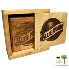 Blue Moon Sandlot Brewery Denver Colorado Wood Coaster Set For Mancave Nice 