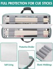 Pool Cue Case 4x5 Pool Stick Bag With Backpack Straps Soft Billiard Cue