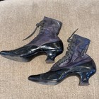 Antique Victorian Edwardian Joel Swope Women   s High Leather Lace Up Boots 4aa