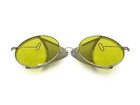Antique Lime Green Taw   Co Goggles Sunglasses Vtg Old Safety Glasses Spectacles