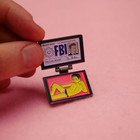 The Simpsons Pin X-files Fbi Fox Mulder Id Card Enamel  metal 1 25  Pin