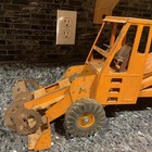 Vtg 1940 s Nylint 1800 Pressed Steel Adams Travel Loader Construction Truck Read
