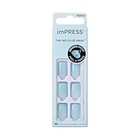 Kiss Impress Press-on Manicure Fake Nails  Cloud Blue - Short  Squoval