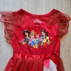 Disney Princess Red Christmas Dress Outfit With White Trim Size Small