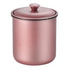 Stainless Steel Car Ashtray With Lid  Windproof Portable Cigarette Butt Pink