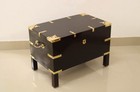 Wooden Chest Antique Trunk Vintage Furniture Storage Box Console Coffee Table