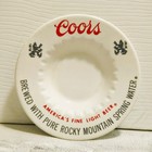 Vintage Coors Beer Ceramic Ashtray Off-white Retro Excellent Condition 1970 s