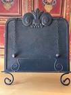 Antique Metal Cookbook Bible Holder 13   x14  Book Stand Easel Ball Chain Weight