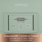 Crock-pot 7qt Programmable Countdown Cook And Carry Slow Cooker Desert Sage