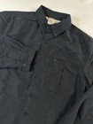 The North Face Tekware Performance Button Shirt Blk Upf 50 Hiking Outdoors Sz S
