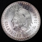 Bu 1948 Mexico Silver 5 Pesos - Some Toning  Totally Beautiful Coin   sfdo 