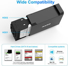 Maiwo Dual Bay Raid Enclosure For 3 5  Sata Hdd 2 Bay Hard Drive Enclosure With
