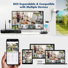 H 265  10ch Nvr Wireless Security Cameras System 3mp Outdoor Camera 1tb