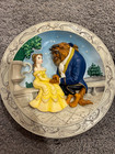 2 - Disney 3d Plates - Beauty And The Beast  1991   Pocahontas Mine Mine Mine