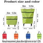 2 In 1 Lightweight Collapsible Shopping Cart  Folding Cart With Wheels  Blue 