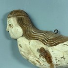 Vtg Hand Carved Wood Mermaid Wall Plaque Folk Art Nautical Coastal 9    Decor
