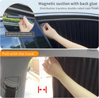 4 Pcs Magnetic Car Window Sun Shades - Black Privacy Curtains For Infants