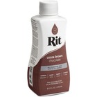 Rit Liquid Dye All Purpose 8 Ounce Fabric Clothes Wood Craft Paper  Cocoa Brown