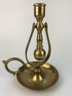 Vintage English Nautical Ship Boat Brass Weighted Swinging Taper Candle Holder