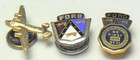 3 Ford Employee Award Tie lapel Pins 1 1 10 10k  1 sterling  1  Wwii B24 Bomber
