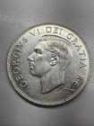 1950 Canadian Silver 50 Cents Half Dollar Coin Actual Coin