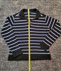 Polo Ralph Lauren Boys 1 4 Zip Pullover Sweater Size L 14 16 Blue White Stripes