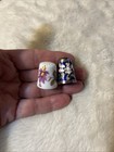Vintage Thimble Set Porcelain Floral   Cloisonn   Enamel Sewing Collectible J2