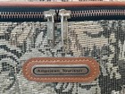 Vtg American Tourister Luggage Pattern Tapestry Makeup Train Case Carry Bag 