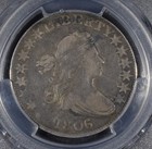 1806 5 overton 103  Draped Bust Half Dollar  pcgs F12 