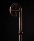 Wooden Bishop Crozier Carved Lamb Of God Clergy Pastoral Staff 72  For Gitable