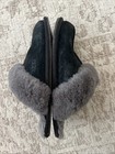 Ugg Scuffette Ii Women s Black Fur Slippers 5661 Shoe Size 8 Suede Leisure