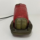 Vintage Glass Metal Tiffany Style Car Lamp Night Light Red Roadster Rare Htf