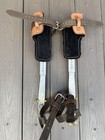 Buckingham Climbing Spikes Gaffs Pair W  Pads   Brown Straps