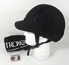 Troxel Reliance Riding Helmet Size Medium Black Equestrian  Soft  Velvet Like