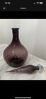 Rare Large Empoli Amethyst Gennie Bottle Purple Hobnail 25  Just The Large One 