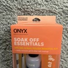 Onyx Professional Soak Off Essentials 4pc Gel   Polish Remover Kit 2 Fl Oz New
